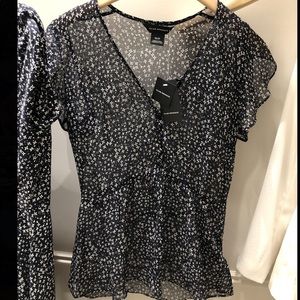 Club Monaco Silk Perdetta Blouse